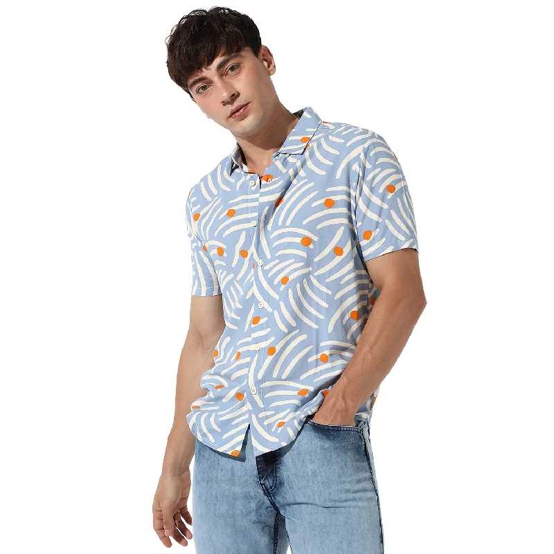 Men's Big and Tall Shirts for Added ComfortAbstract Print Shirt