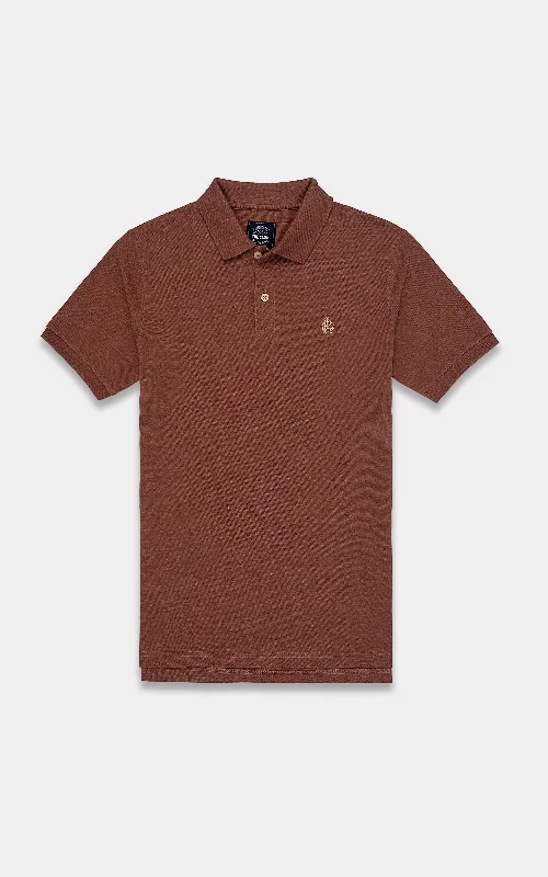 Men's Shirts with TiesCLASSIS POLO SHIRT RUST