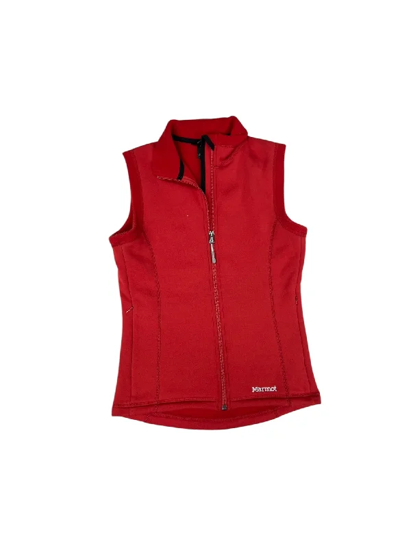 Men's Coats for Cold WeatherVest Fleece By Marmot In Red, Size: S