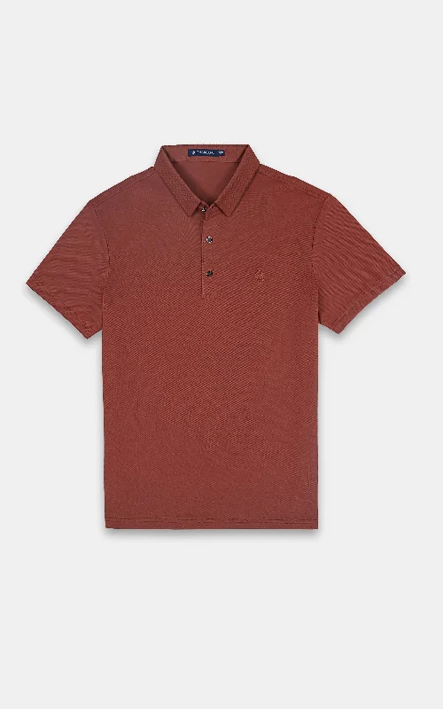 Men's Shirts with Patchwork SleevesEXECUTIVE POLO RED