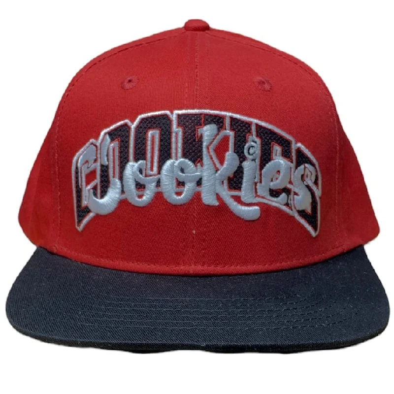 Embroidered Bucket HatsCookies Loud Pack Twill Color-Blocked Snapback Cap (Red) 1557X5859