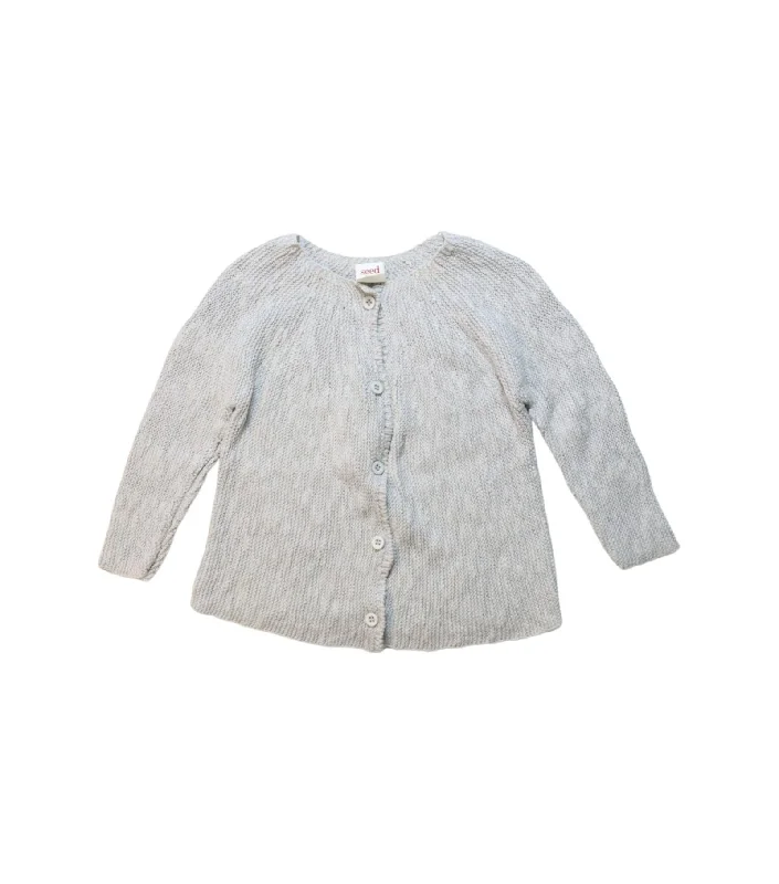 Men's Sweaters with Ribbed WaistbandsSeed Knit Cardigan 12-18M