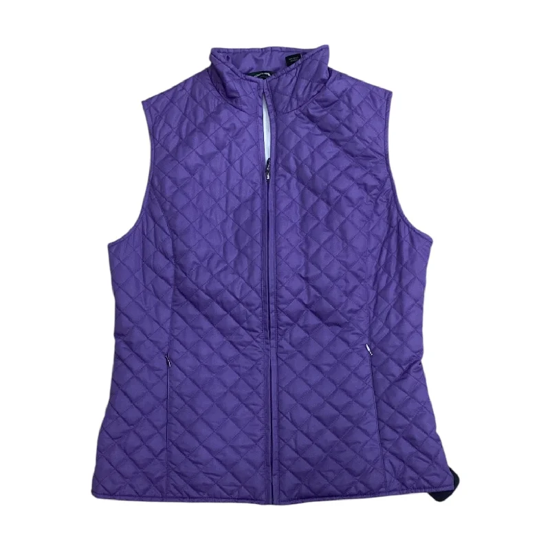 Men's Coats with Tactical FeaturesVest Puffer & Quilted By Eddie Bauer In Purple, Size: S Men's Coats with Tactical FeaturesVest Puffer & Quilted By Eddie Bauer In Purple, Size: S