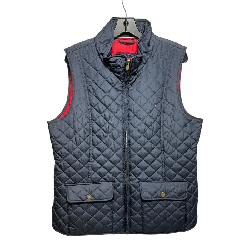 Men's Coats with HoodsVest Puffer & Quilted By Tommy Hilfiger In Navy, Size: Xl