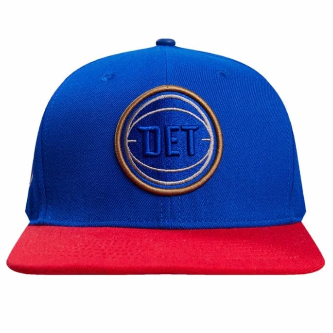 Rainproof Fishing HatsPro Standard Detroit Pistons Sport Side Patch Wool Snapback (Blue/Red)