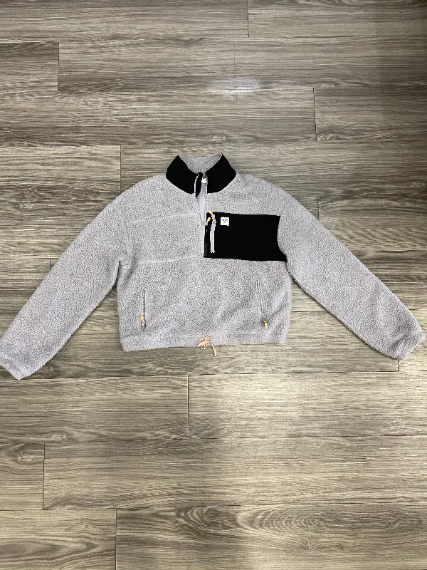 Men's Hoodies with Quick-Dry FabricBlack & Purple Sweatshirt Collar Vans, Size S