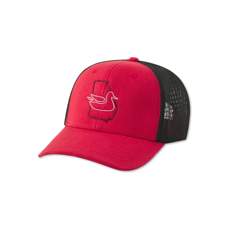Quilted Beanies for Cold WeatherTrucker Hat - Original Outline - Georgia