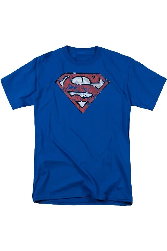 Men's Shirts with TiesSuperman Ripped And Shredded Short Sleeve Adult Tee / T-Shirt