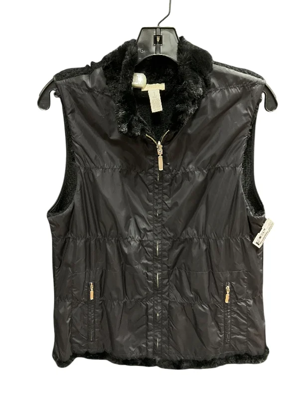 Fashionable Men's Denim JacketsVest Puffer & Quilted By Chicos In Black, Size: S