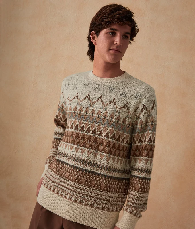 Athletic Men's Performance SweatersGeometric Patterns Sweater