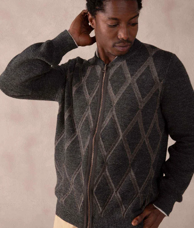 Men's Sweaters with Hoods and DrawstringsReversible Zipper Cardigan