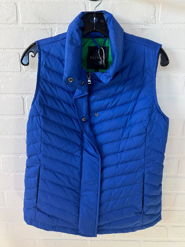 Men's Coats with Down InsulationVest Puffer & Quilted By Talbots In Blue, Size: S