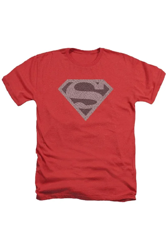 Men's Shirts with Single-Breasted DesignsSuperman Elephant Shield Adult Heather Tee / T-Shirt Men's Shirts with Single-Breasted DesignsSuperman Elephant Shield Adult Heather Tee / T-Shirt