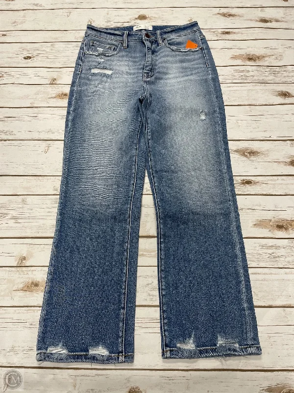 Light Blue Denim Men's JeansJeans Straight By Bke In Blue Denim, Size: 8