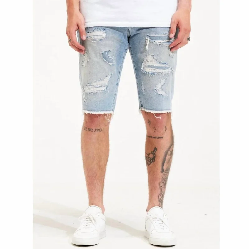 Men's Quick-Drying Swimwear ShortsMen's Embellish Sunset Short In Light Blue