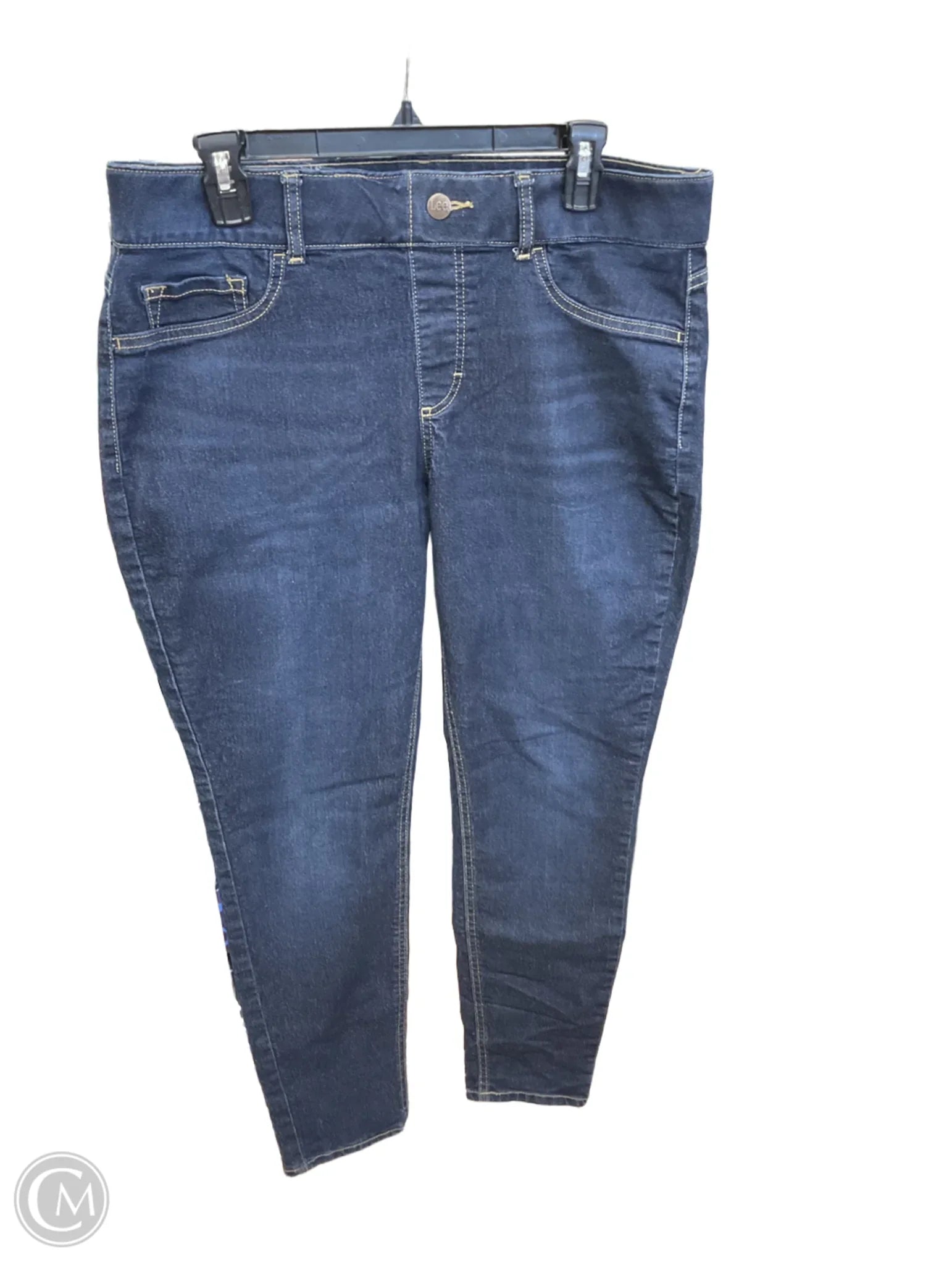 Jeans for Men with a Athletic BuildJeans Skinny By Lee In Blue Denim, Size: L