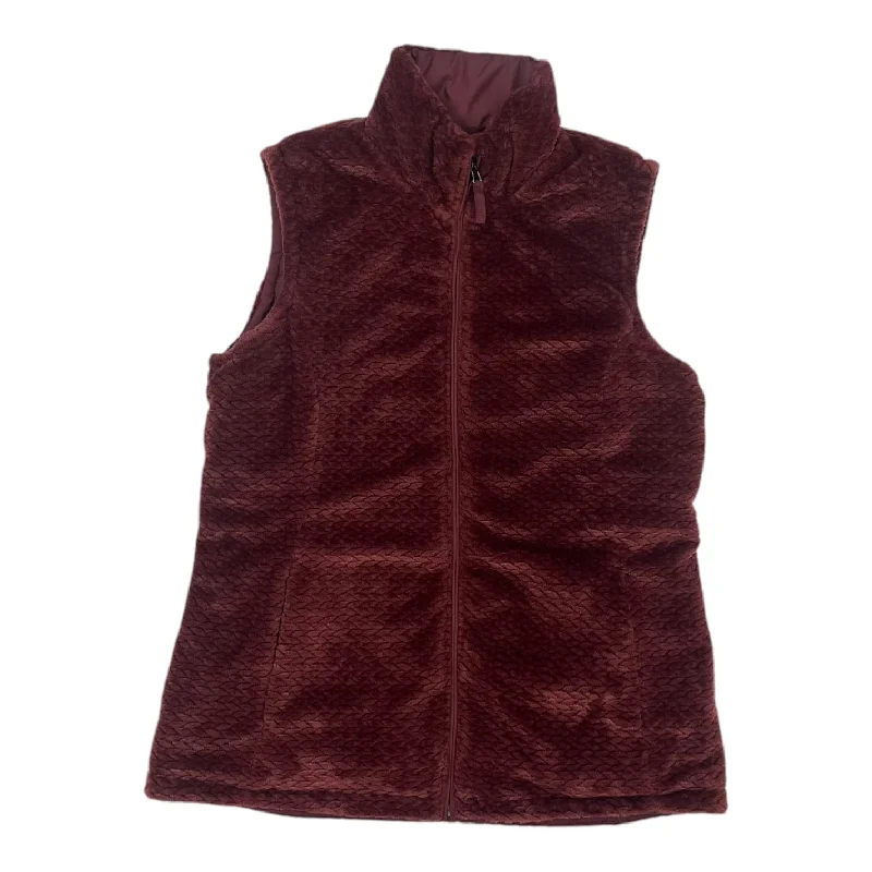 Men's Coats with Vintage StyleVest Puffer & Quilted By Free Country In Red, Size:M