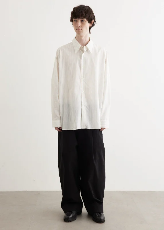 Men's Shirts with Floral PrintsLoche Oversized French Placket Shirt