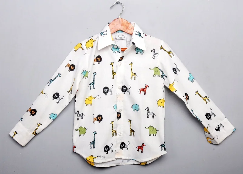 Men's Solid-Colored Shirts for VersatilityPre-Order: Animal Printed Shirt