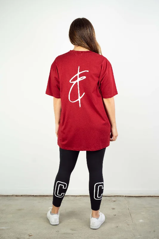 Men's Shirts with Mock NecksLOGAN TEE BURGUNDY