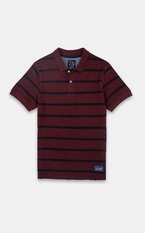 Men's Three-Quarter Sleeved TopsCLASSIC POLO SHIRT MAROON