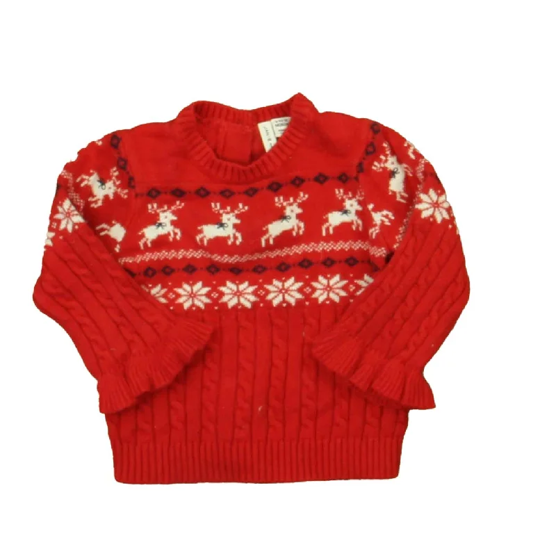 Versatile Men's Zip-Up SweatersJanie and Jack Girls Red | White Reindeer Sweater
