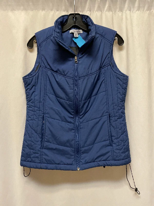 Men's Coats for Mild WeatherVest Puffer & Quilted By Cmf In Blue, Size: S