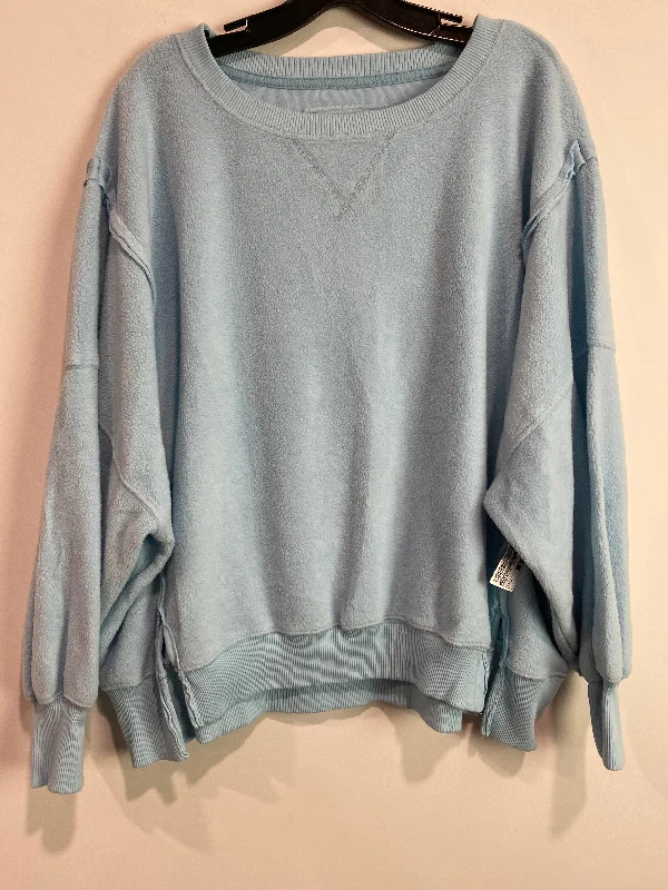 Men's Hoodies with EmbroiderySweatshirt Collar By American Eagle In Blue, Size: M