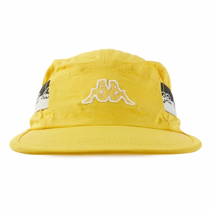 Vibrant Straw HatsKappa Logo Tape Drema Cap (Yellow/Grey/Black) 331B63W
