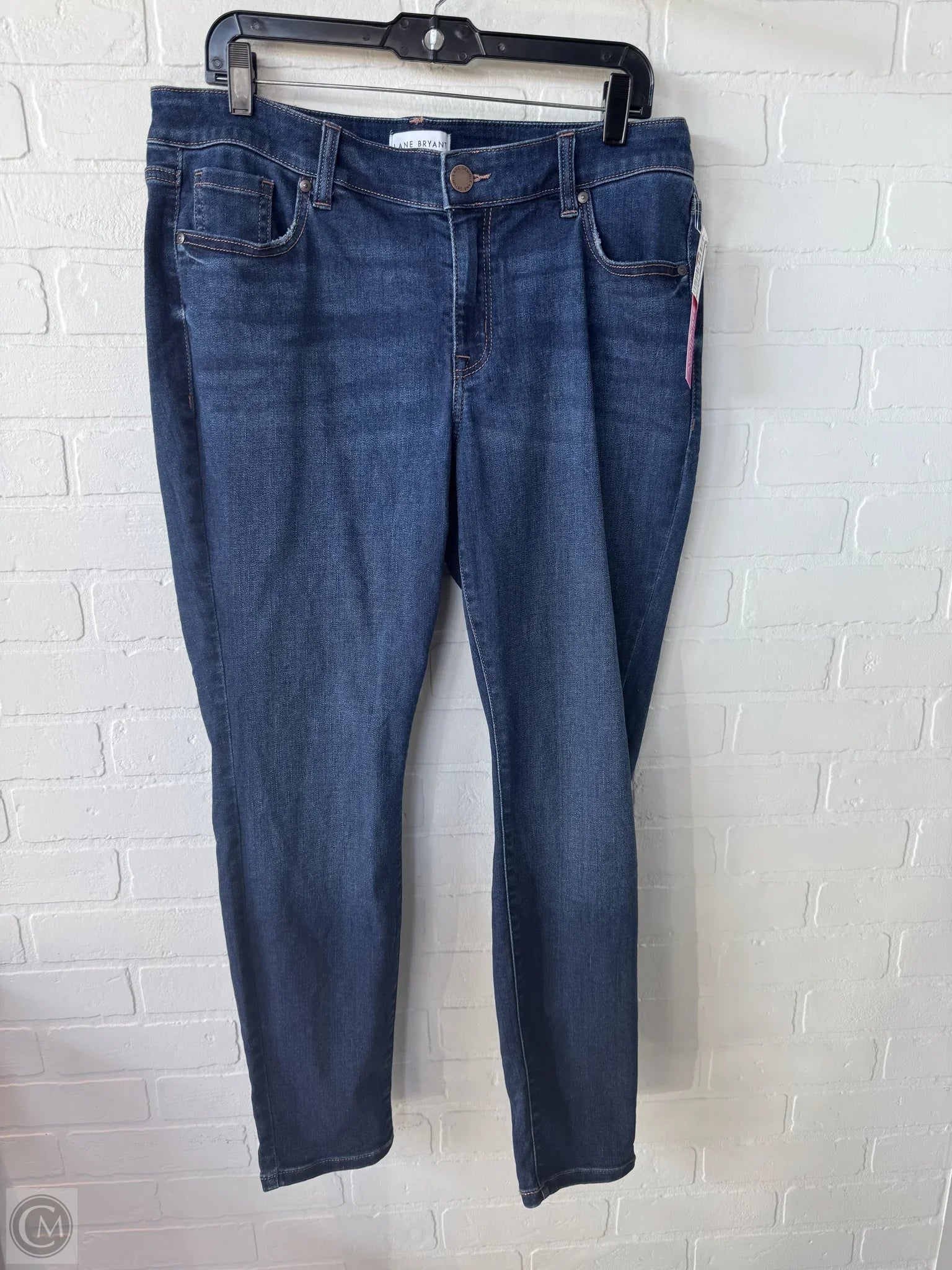 High-Waisted Men's JeansJeans Skinny By Lane Bryant In Blue Denim, Size: 12