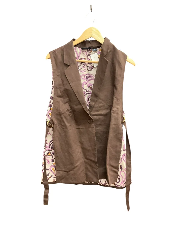 Waterproof Men's ParkasVest Other By Maeve In Brown, Size: Osfm