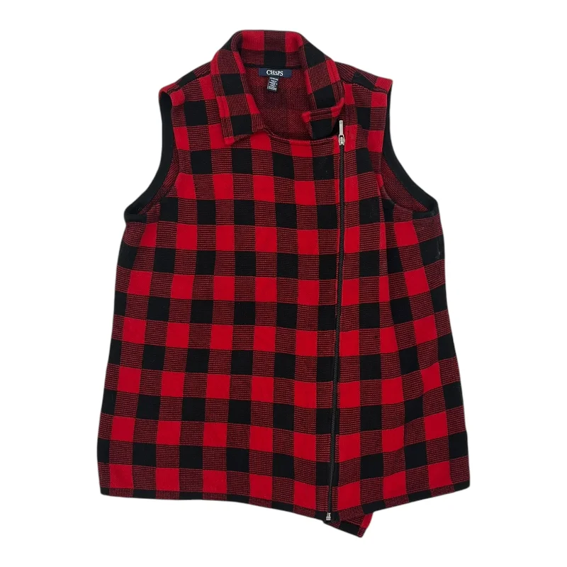 Men's Coats with Reflective StripesVest Other By Chaps In Red, Size:1X