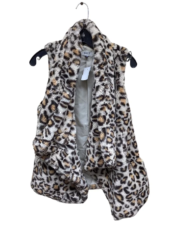 Men's Coats with Contrast StitchingVest Faux Fur & Sherpa By Jolt In Animal Print, Size: S Men's Coats with Contrast StitchingVest Faux Fur & Sherpa By Jolt In Animal Print, Size: S