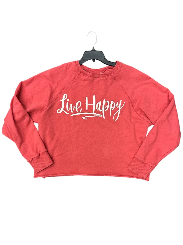 Men's Hoodies for WorkoutSweatshirt Crewneck By Natural Life In Red, Size: M