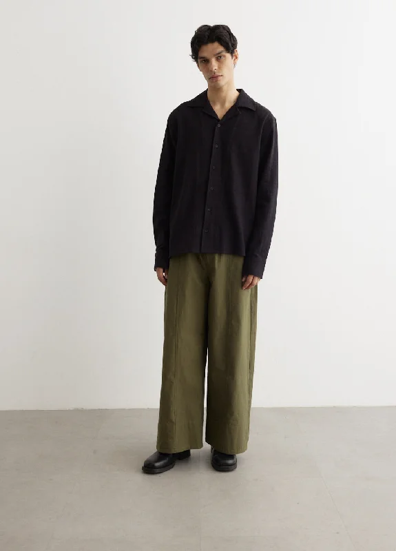 Men's Shirts with CollarsRequiem Seersucker Camp Collar Shirt