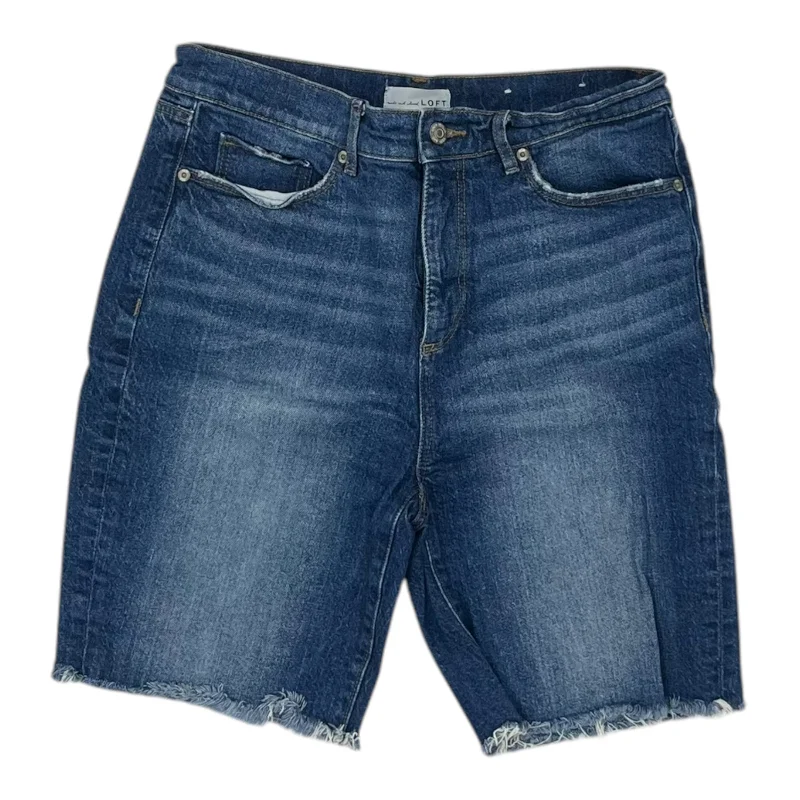 Easy-Care Men's Machine-Washable ShortsShorts By Loft In Blue Denim, Size:6