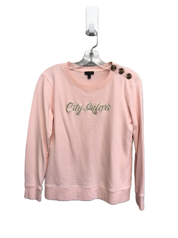 Men's Hoodies for StreetwearPink Sweatshirt Crewneck By Talbots, Size: S