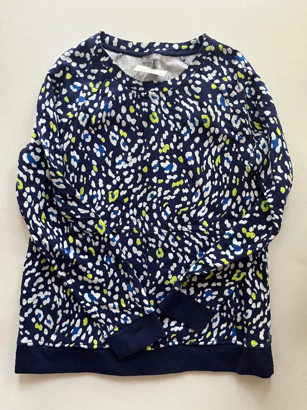 Men's Hoodies for Short MenBlue Sweatshirt Crewneck Talbots, Size M