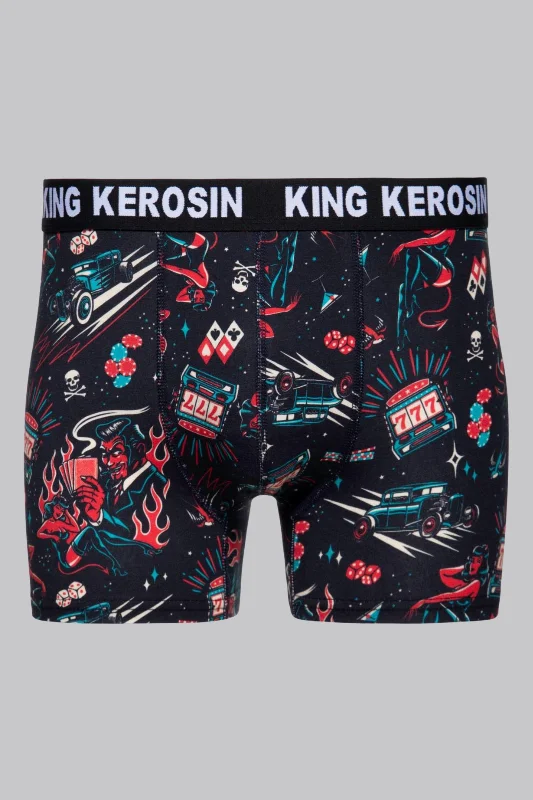 Modern Snapback CapsRockabilly Devil Boxershorts Black