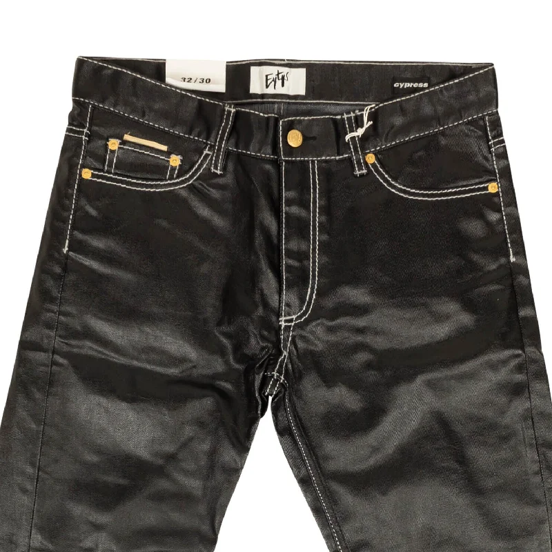 XL Men's JeansCYPRESS TAR BLACK STRAIGHT FIT JEANS