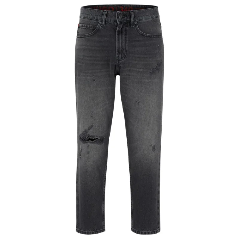 Men's Jeans for a Casual LookRegular-fit jeans in gray rigid denim