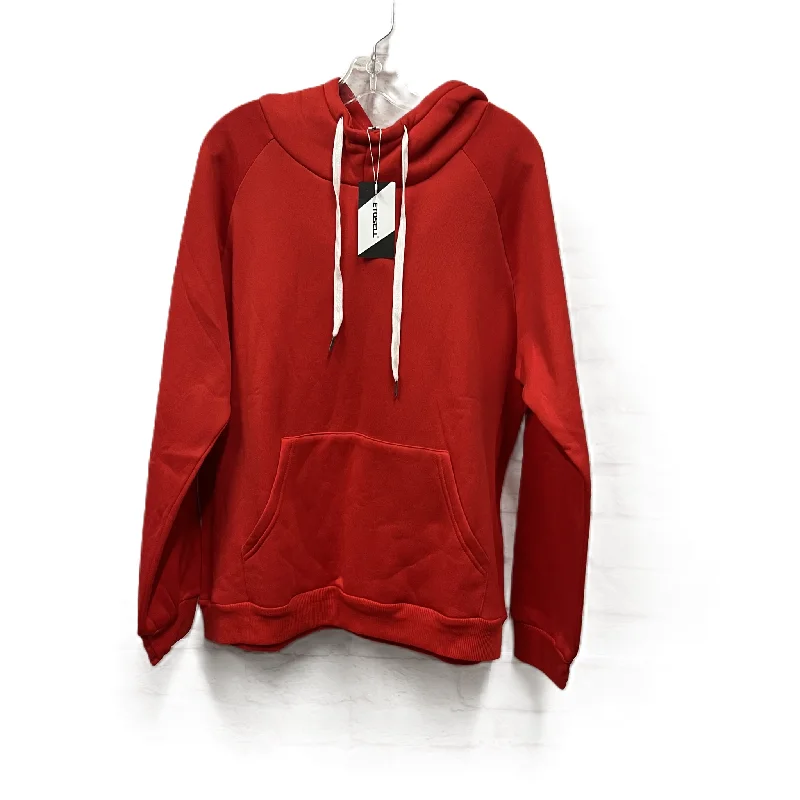 Men's Hoodies with Reflective StripesAthletic Sweatshirt Hoodie Etosell In Red, Size: Xxl Men's Hoodies with Reflective StripesAthletic Sweatshirt Hoodie Etosell In Red, Size: Xxl