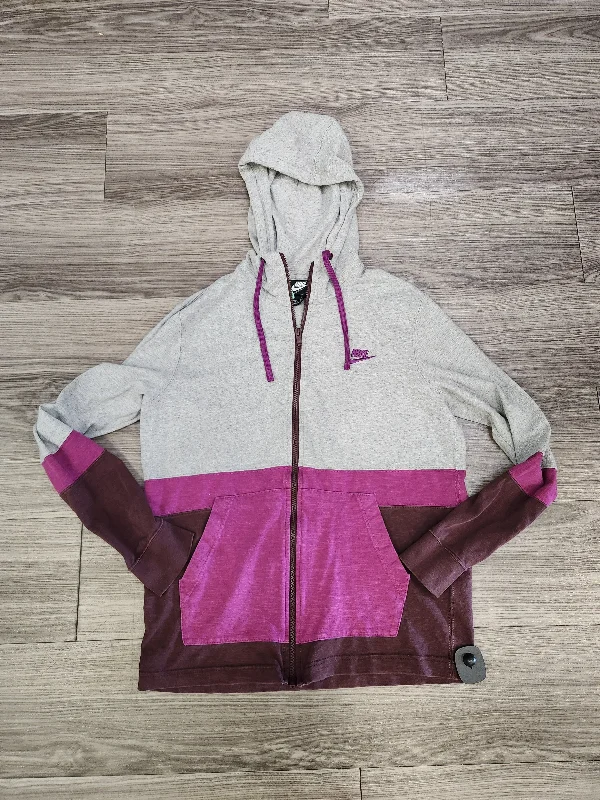 Men's Hoodies for LayeringSweatshirt Hoodie By Nike Apparel In Purple, Size: M