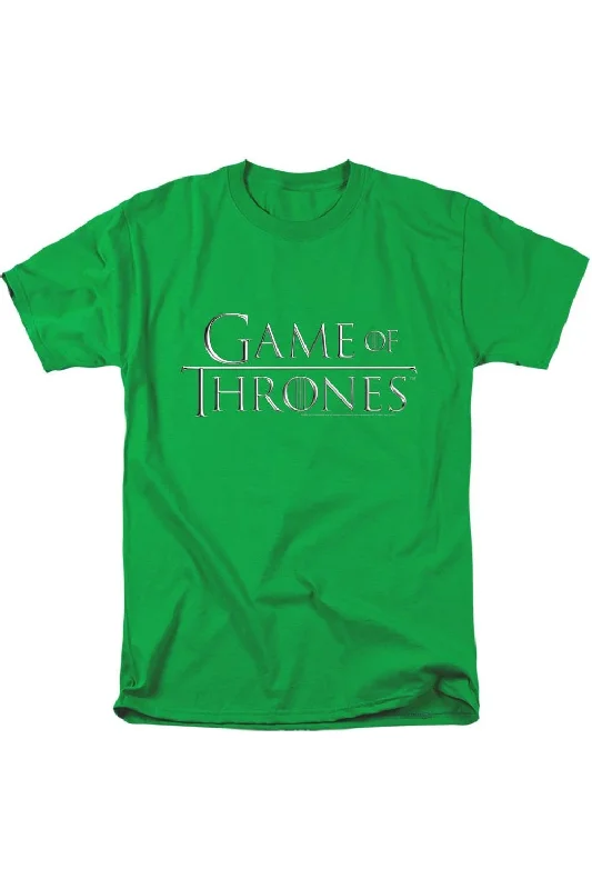 Men's Shirts with Belt LoopsGame Of Thrones Chrome Logo Short Sleeve Adult Tee / T-Shirt Men's Shirts with Belt LoopsGame Of Thrones Chrome Logo Short Sleeve Adult Tee / T-Shirt
