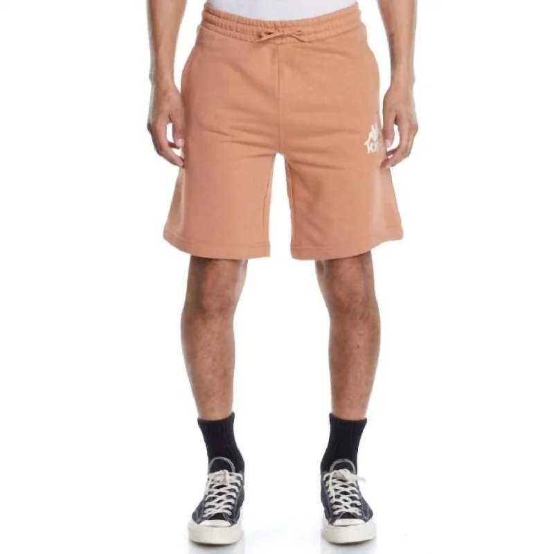 Men's Short-Inseam Dress Pants for StyleAuthentic Uppsala Shorts In Brown/white