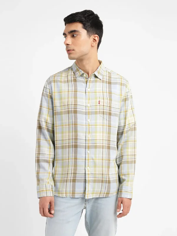 Men's Camouflage Shirts for an Outdoor AppealMen's Checkered Slim Fit Shirt