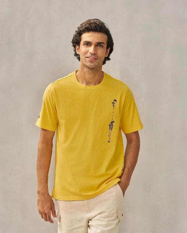 Men's Shirts with Adjustable Cuffsil Gentiluomo T-shirt - Yellow