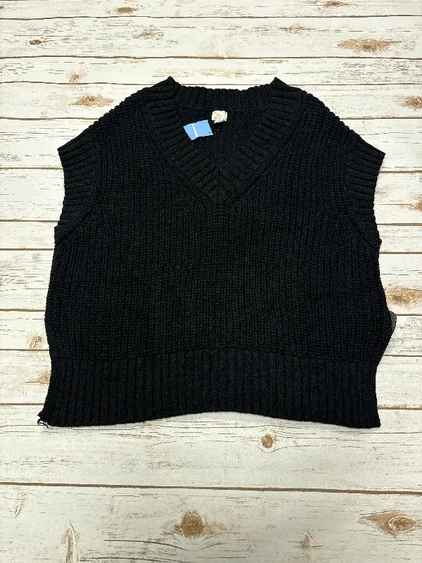 Men's Coats with Down InsulationVest Sweater By A New Day In Black, Size: Xl