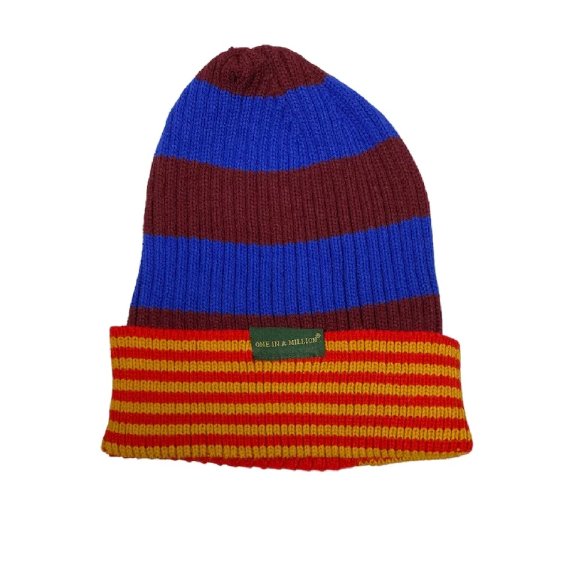 Children's Baseball HatsOne In A Million Beanie Hat (Royal/Red/Wheat) B62