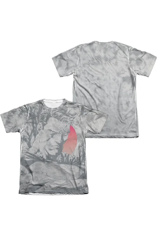 Men's Shirts with Cowl NecksSuperman New Day Dawning (Front/Back Print) Adult 65/35 Poly/Cotton Short Sleeve Tee / T-Shirt Men's Shirts with Cowl NecksSuperman New Day Dawning (Front/Back Print) Adult 65/35 Poly/Cotton Short Sleeve Tee / T-Shirt